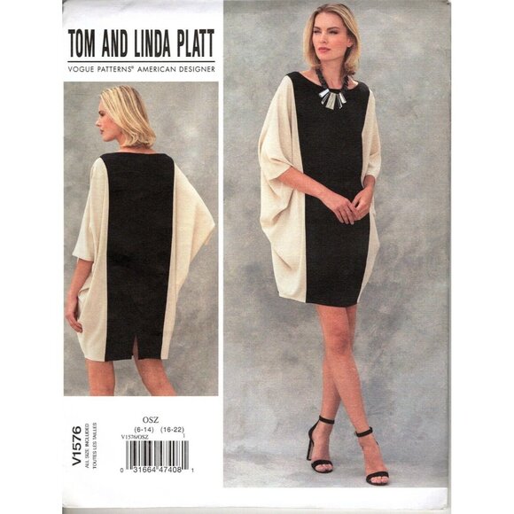 Vogue V1576 Misses 6 to 22 Tom and Linda Platt Dress UNCUT Sewing Pattern - Picture 1 of 2